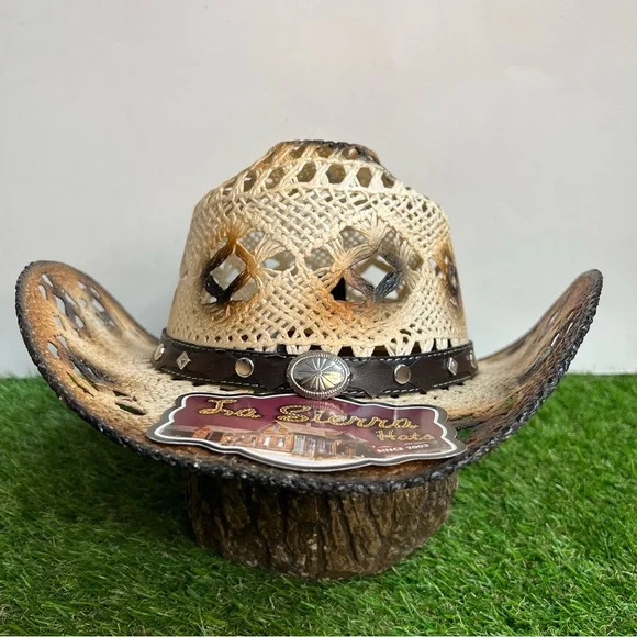 Women’s Western / Beach / Cowgirl Black Hat Sombrero Dama Color café/Beige the-beau-western-sepia-isolate  main image 4